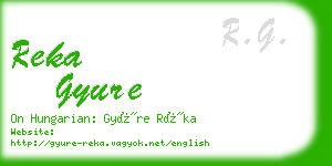 reka gyure business card